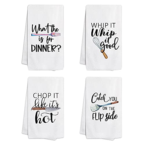 pinata Funny Kitchen Towels and Dishcloths Sets of 4 - Housewarming Gifts for New Home - Kitchen Towels with Sayings - Kitchen Dish Towels for Drying Dishes - Tea Towels, Hand Towels for Kit pinata Funny Kitchen Towels and Dishcloths Sets of 4 - Housewarming Gifts for New Home - Kitchen Towels with Sayings - Kitchen Dish Towels for Drying Dishes - Tea Towels, Hand Towels for Kit