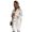 White XL, variant on Women Winter Overcoat Turn-down Collar Pockets Solid Color Double-breasted Thickened Loose Fit Coat Thermal Three-quarter Sleeved Commuting Dating Spring Fall Winter Coat