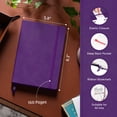 thumbnail image 2 of BEECHMORE BOOKS Lined Journal Notebook, 5.8 x 8.3 inch, A5 160 Lined Pages, Hardcover Leather Journals for Women, Men, Writing and Notebooks for Work - 120 GSM Thick Paper, Gifts Box Included, 2 of 14