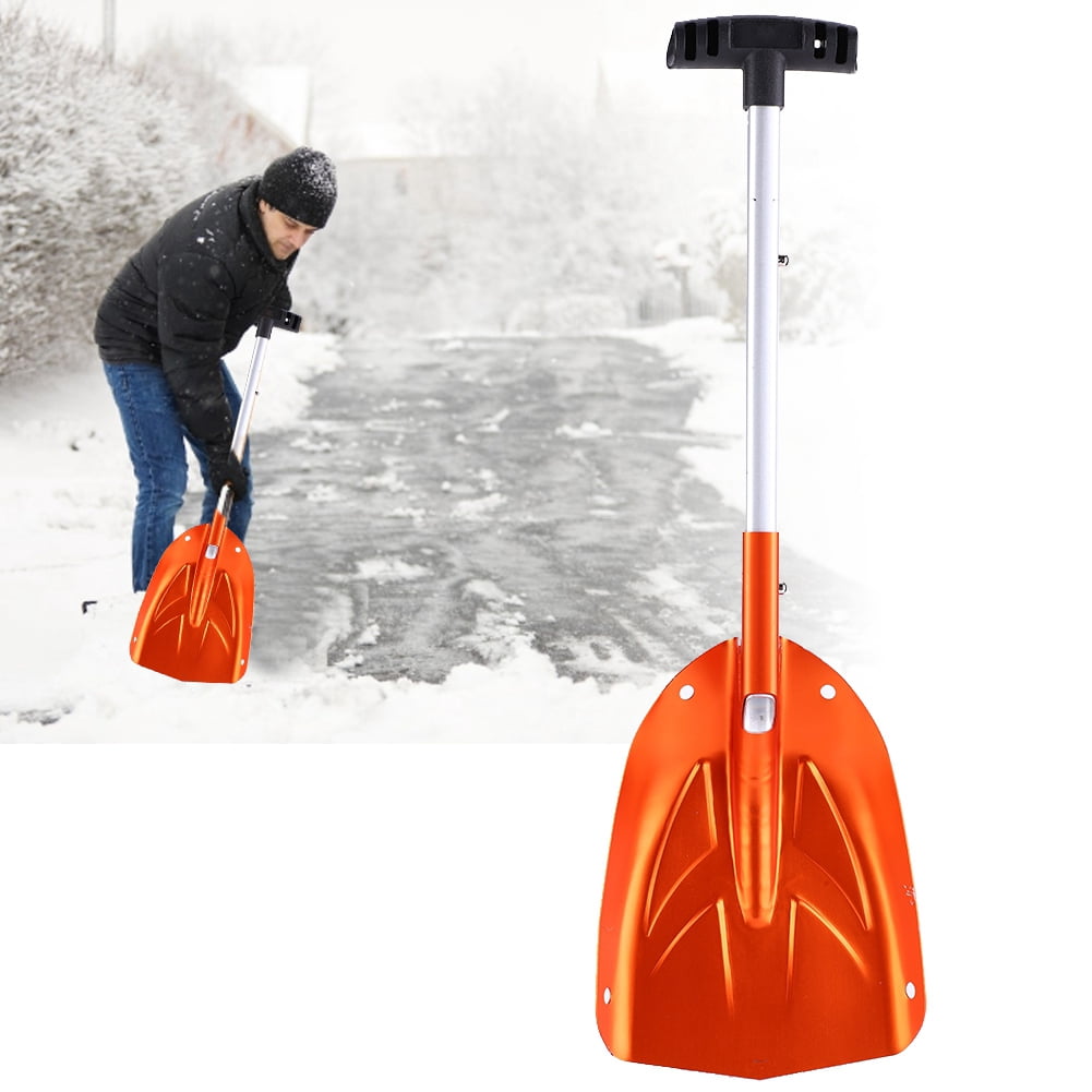 Tebru Shovel, Winter Snow Shovel,Aluminum Alloy Detachable Telescopic