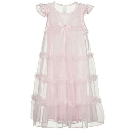 

Laura Dare Princess Peignoir Night Gown and Robe Set (2T - 14)