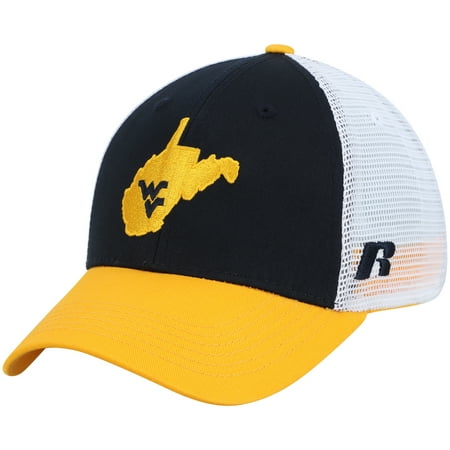 Men's Russell Navy/Gold West Virginia Mountaineers Steadfast Snapback Adjustable Hat - OSFA