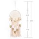 thumbnail image 3 of 2X Plumas de Flores Tejidas Atrapasueños Boho Macramé Colgante Atrapasueños DIY Campanas de Viento Arte de la Pared Decoración de la Boda, 3 of 5