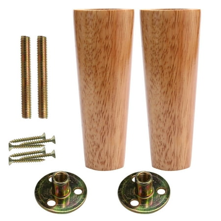 6 Inch Round Wood Furniture Legs Cabinet Feet Replacement Height 6 Inch Round Wood Furniture Legs Cabinet Feet Replacement Height Adjuster 2pcs Image 7 Of