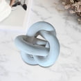 thumbnail image 3 of yuksok Boho Chain Knot Sculpture Crafts Party Room White White, 3 of 7