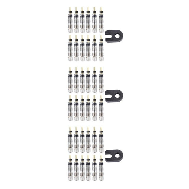 heritaly 2/6/12PCS Presta Valve Brass Core With Tool Accessories Road Bike Tubes Repair Tire Service Parts Tire Valve Core Repair Kit 12PCS valve core 3Set