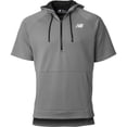 thumbnail image 2 of New Balance Men's Bp Short Sleeve Fleece Training Hoodie Dark Grey 2Xl, 2 of 4