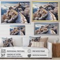 thumbnail image 4 of Designart "Winter Scene at Great Wall of China V" People Framed Wall Art Decor - Global White Japan Art Bedroom Framed Canvas Wall Art, 4 of 6