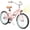Pink with Night Light, variant on ACEGER 20 Inch Beach Cruiser Bike for Girls Ages 9-13, Blue