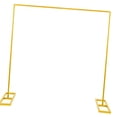thumbnail image 3 of Drezz Arche de Mariage Arche de Ballon Carrée Cadre en Fer Toile de Fond en Métal Support Réutilisable Robuste Stable Accessoires Assemblage Facile Convient pour Douche Nuptiale Cérémonie de Mariage Anniversaire 200cmx200cm, 3 of 8