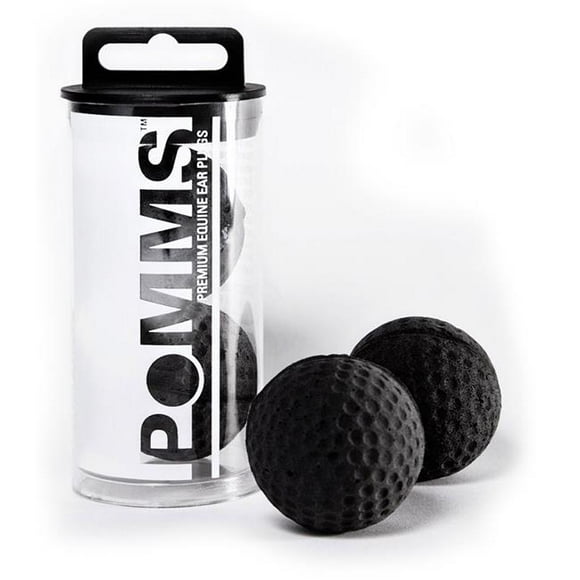 Equine Healthcare 9508100000 Pommes Bouchons d'Oreilles Équins, Poney - Noir