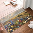 thumbnail image 4 of Balery Vibrant Wildflower Meadow Felpudo de franela, resistente a las manchas y a la decoloración, para uso interior y exterior, fácil de limpiar, 40 x 60 cm, 4 of 7