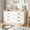 White, variant on Winkalon 6 Drawer Dresser for Bedroom,Chest of Drawers with Metal handles,Dresser for Closet,Kids,Pink