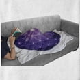 thumbnail image 6 of Geometry Soft Flannel Fleece Throw Blanket, Flower of Life Design of Traditions with Point Stars Motif, Cozy Plush for Indoor and Outdoor Use, 70" x 90", Purple, by Ambesonne, 6 of 6