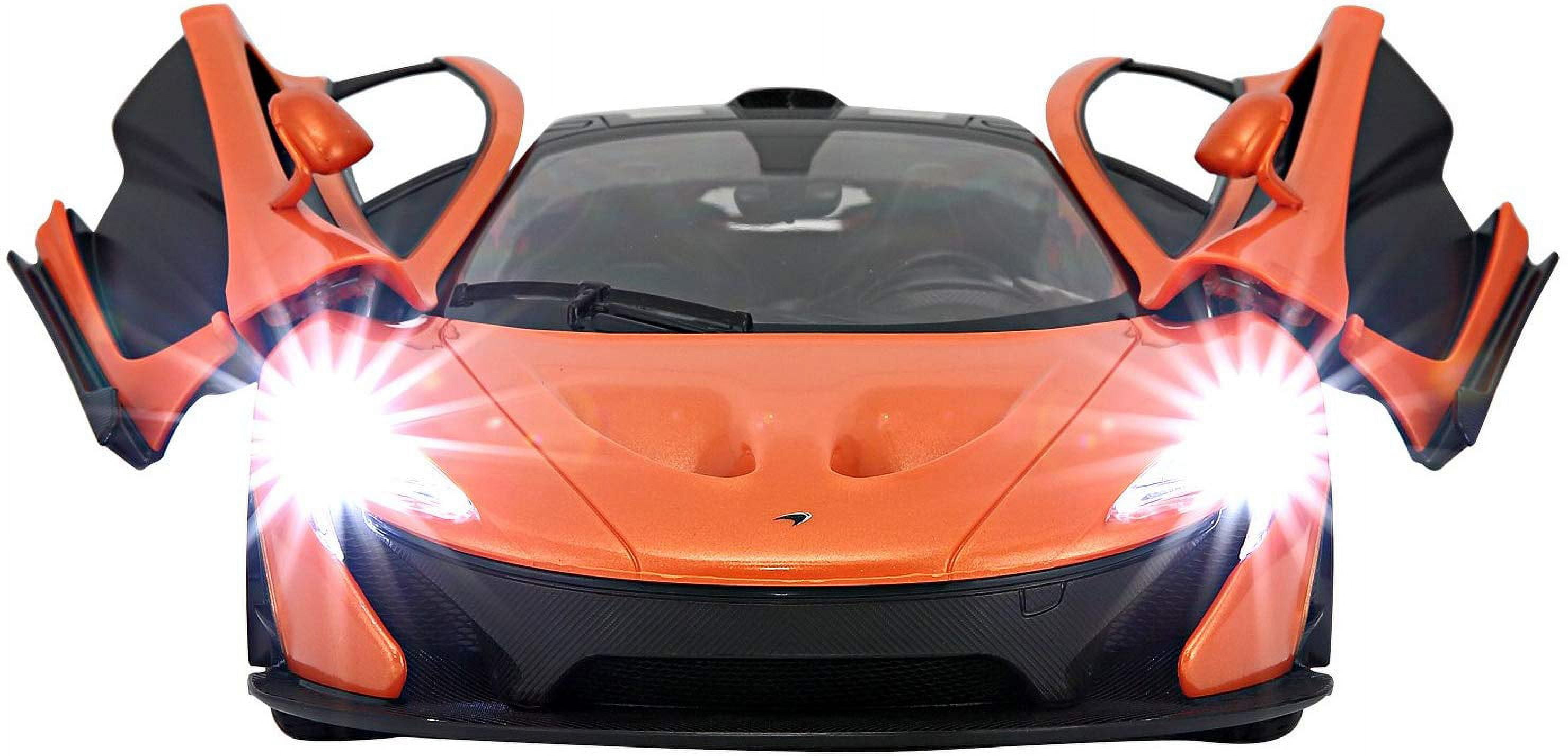 Wonder Wheels 1:14 RC Remote Control McLaren P1 Sport Car With Lights and Open Doors - Orange