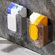thumbnail image 5 of Toallitas de pared perforadas para guardar toallas faciales, papel higiénico, papel de baño, papel de cocina, papel de dibujo, color gris, 5 of 6