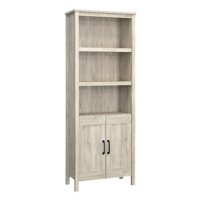 Pemberly Row Bibliothèque en Bois Manufacturé avec Portes Finition Chêne Crayeux