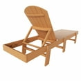 thumbnail image 2 of WestinTrends Classic Adirondack Poly Reclining Chaise Lounge,Teak, 2 of 10