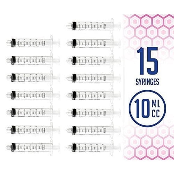 10ml Oral Syringe with Cover- 15 Syringes (No needle) By MEDca
