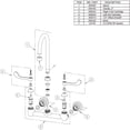 thumbnail image 3 of Elkay LK940GN04L2H Elkay Scrub/Handwash 8" Centerset Wall Mount Faucet with 4" Gooseneck Spout 2" Lever Handles 1/2in Offset Inlets, 3 of 3