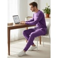 thumbnail image 5 of Men's Running Pants Lightweight Joggers Athletic Pants with Zipper Pockets Purple L, 5 of 7