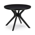 thumbnail image 6 of Plank+Beam Verso Round Dining Table, 38" Solid Wood Kitchen & Dining Room Table, Black, 6 of 11