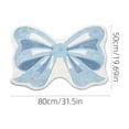 thumbnail image 3 of BUDAO00 Bow Shaped Area Rug, Cute Decorative Floor Mat for Bedroom Bathroom Vanity Entryway, Soft Accent Carpet for Girls Room Dorm Apartment and Playroom Home Decor, 31.5 x 19.7 Inch, 3 of 7