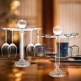 thumbnail image 6 of Desktop 6 Goblets Clear Rotate Stemware Rack, Elegant Crystal Glass Wine Glass Storage Holder, 6 of 14