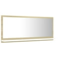 thumbnail image 4 of vidaXL Bathroom Mirror White and Sonoma Oak 35.4"x4.1"x14.6" Engineered Wood, 4 of 7