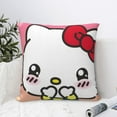 thumbnail image 6 of Hello Kitty Pillow Cover, Square Throw Pillow Cases For Couch Sofa Bed Living Room,Home Decorative, 12"X12", 6 of 9
