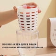 thumbnail image 2 of Vaso de Fruta de 650 Ml con Colador, A Prueba de Fugas, Recipiente Portátil para Ensaladas con Tenedor Incluido, Caja de Ensalada Sellada A Prueba de Fugas, Color Rosa., 2 of 5