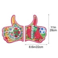 thumbnail image 3 of JZCHUNTOY EVA Foam Cheer Thumb Glove 1 Piece, Lightweight Durable Noisemaker Sports Fan Hand Prop, Reusable Large Size Cheering Accessory, for Sports Games Concerts Parties Event Atmosphere Use, 3 of 6