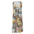 thumbnail image 4 of IROINNID Fit&Flare Dress For Women Strapless Sleeveless Summer Comfy Casual Loose Tank Dress Round Neckline Print Dress, 4 of 4