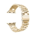 thumbnail image 2 of For Apple Watch 41 38 MM Replacement Band, SOATUTO Solid Stainless Steel Link Bracelet Replacement Band Strap with Durable Folding Clasp for Apple Watch Series 8 7 41mm 6 5 4 3 2 1 SE 38 40MM - Gold, 2 of 6