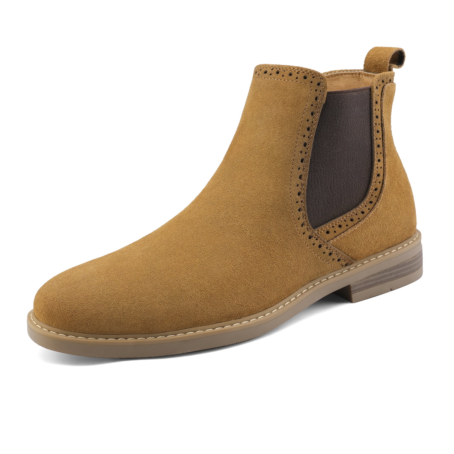 New Men's Beach Feet Suede Ankle Boots Winter Tan  2A 