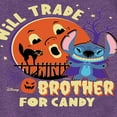 thumbnail image 3 of Lilo & Stitch - Will Trade Brother For Candy - Toddler And Youth Girls Short Sleeve Graphic T-Shirt, 3 of 5
