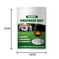 thumbnail image 2 of 24" Round Fireproof Fire Pit Mat for Deck Patio Protection Heat Resistant Silver Under Grill Mat for Outdoor BBQ Fire Bowl Shield High Temp Grilling Pad, 2 of 7