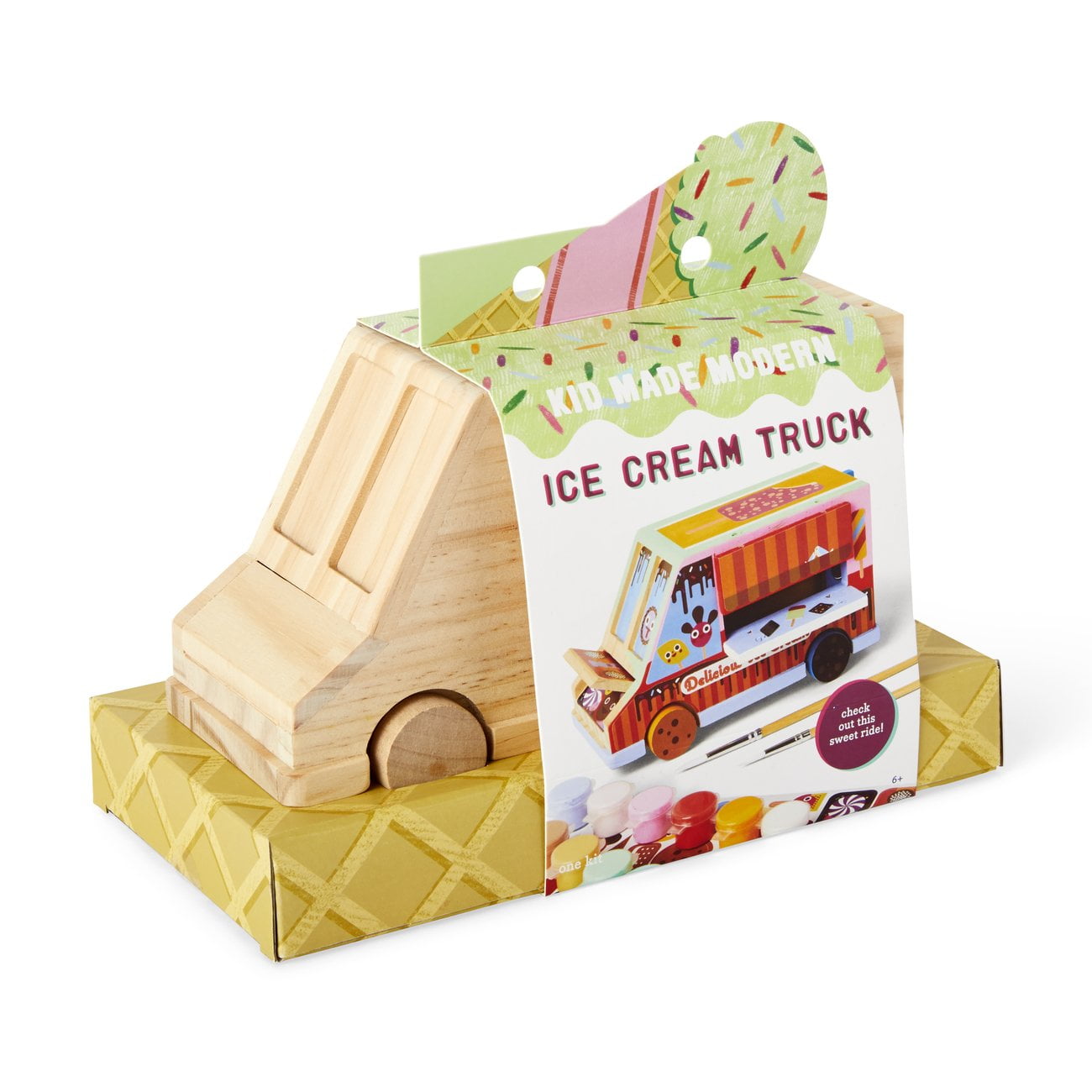 The young artist - Ice Cream Truck - Wooden craft kit for building