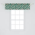 thumbnail image 2 of Ambesonne Green Black Window Valance, Chips Pirate, 54" X 12", Jade Green Red, 2 of 3