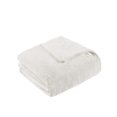 thumbnail image 2 of Comfort Classics Plush Solid Weighted Blanket With Removable Cover, Ivory, 18lbs, 2 of 12