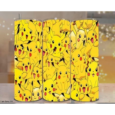 Pikachu Tumbler | 20oz Stainless Steel Anime Cup