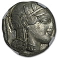 thumbnail image 2 of Athens Ag Tetradrachm Owl (440-404 BC) AU NGC (Parliament Coll), 2 of 3