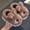 Coffee, variant on Slippers For Girls Teen Size 4-5 Years Closed Heel Rabbit Print Fuzzy Plush Soft Warm Light Pink Sandal
