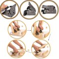 thumbnail image 4 of Pied de table Pliant avec 20 Vis, Serrure Pliante, support de Pied de table Pliant en Acier Inoxydable (2 Pièces), 4 of 5