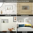thumbnail image 5 of Logmey 24" x 12" Wall Mounted Bathroom Shower Niche Stainless Steel Bathroom Shelves for Living Room,Washroom in Brushed Nickel, 5 of 8