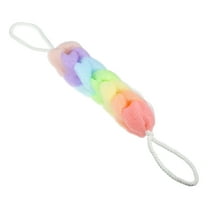 Unique Bargains 1 Pc Bath Shower Loofah Sponge Body Puffs for Bathroom 9.06"x2.09"x1.77" Assorted Color