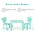 thumbnail image 7 of Topbuy Kids Furniture Set with Table & 2 Chairs Children Playing Table Ideal Gift for Kids Green, 7 of 7