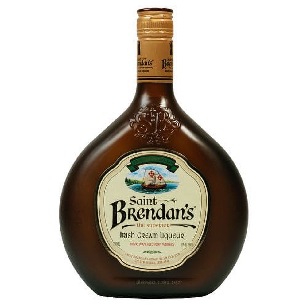 Saint Brendan's Original Irish Cream Liqueur, 750 ml Bottle, 17% ABV, Smooth & Rich Flavor