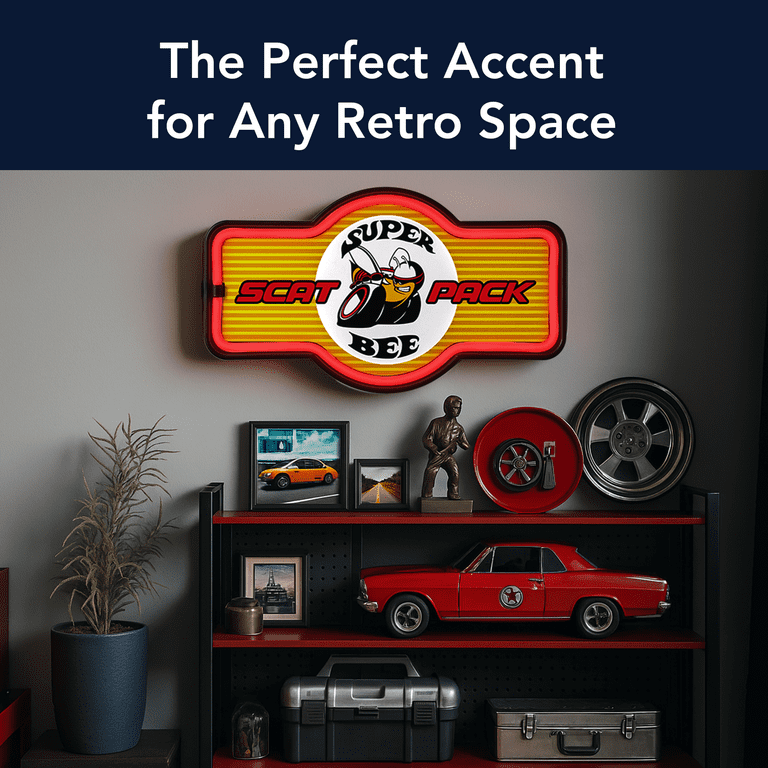 American Art Decor Super Bee Scat Pack LED Sign - Walmart.com