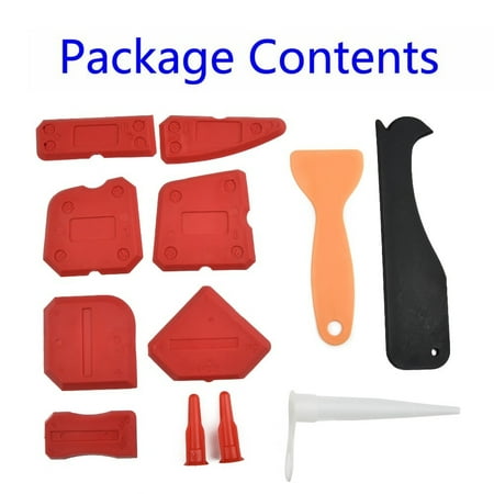 

12Pcs Tile Grouting Tool Kit Spreader Silicone Sealant Profiling Applicator
